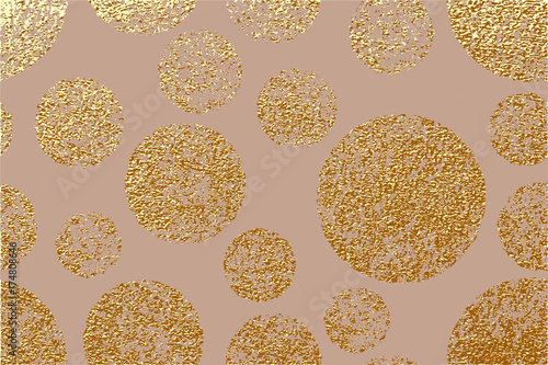 Gold grunge texture to create distressed effect. Patina scratch golden elements. Vintage abstract illustration.