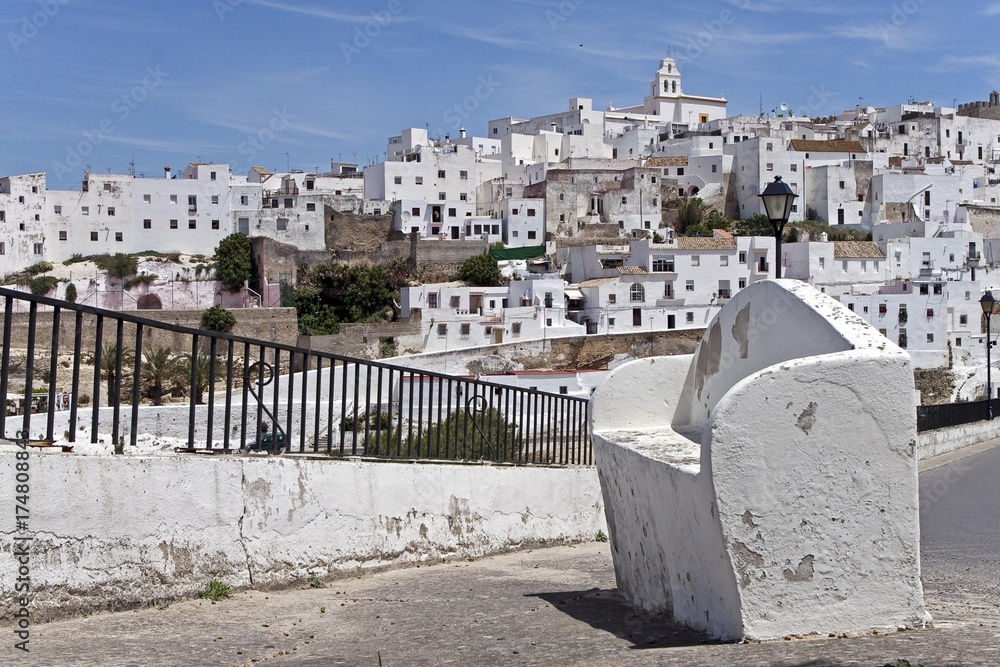 View of a part of the Old Town in Vejer de la Frontera, Andalusia, Spain, Europe