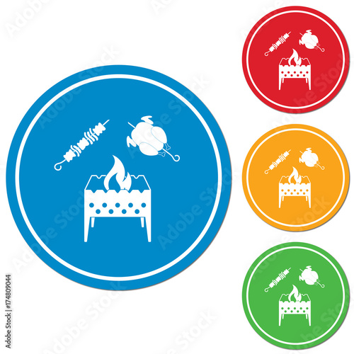 Brazier, kebab and chicken