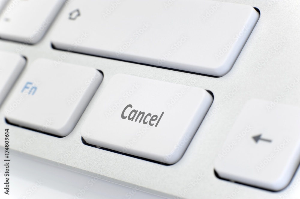 Modern white keyboard with the word Modern white keyboard with the word
