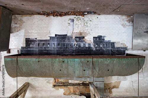 the ship in ellis island abandoned psychiatric hospital interior rooms photo