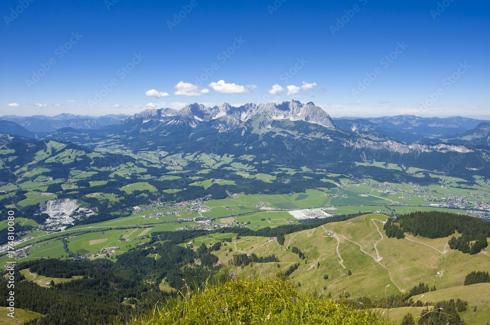 Wilder Kaiser mountain ridge, Tyrol, Austria, Europe