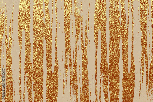 Gold grunge texture to create distressed effect. Patina scratch golden elements. Vintage abstract illustration.