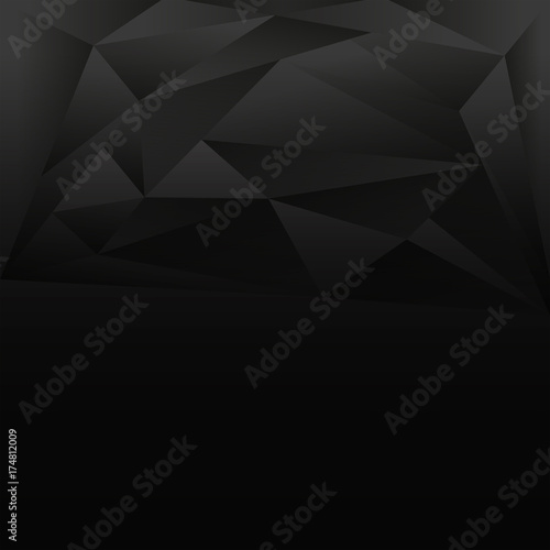 Background design with gray and black triangles