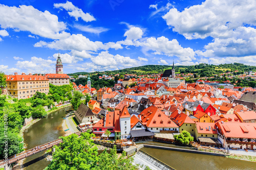 Canvas Print Cesky Krumlov, Czech Republic.