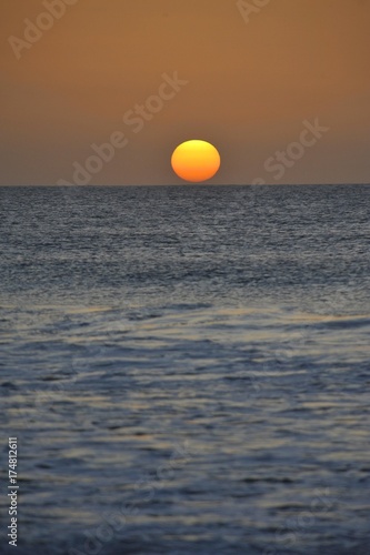 Fototapeta Naklejka Na Ścianę i Meble -  Sunset at the Atlantic Ocean, Canary Islands, Spain, Europe