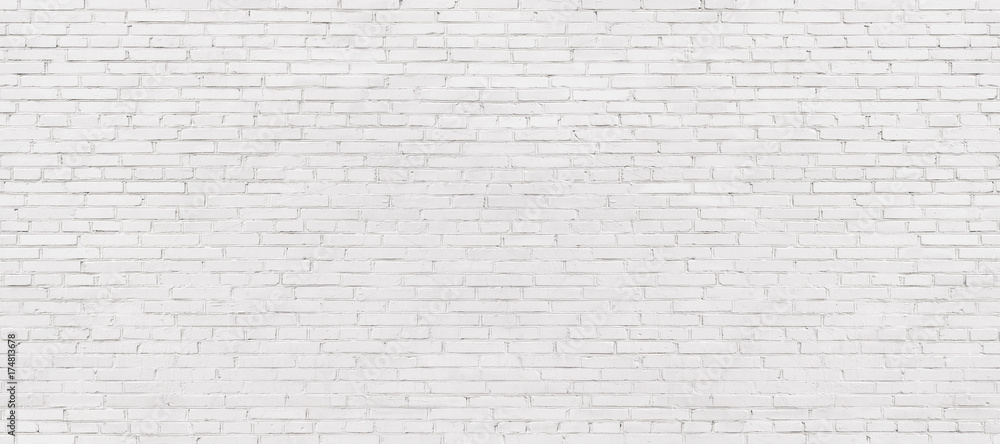 Obraz premium bielone ściany z cegły, lekkie tło mur do projektowania. Biały mur
