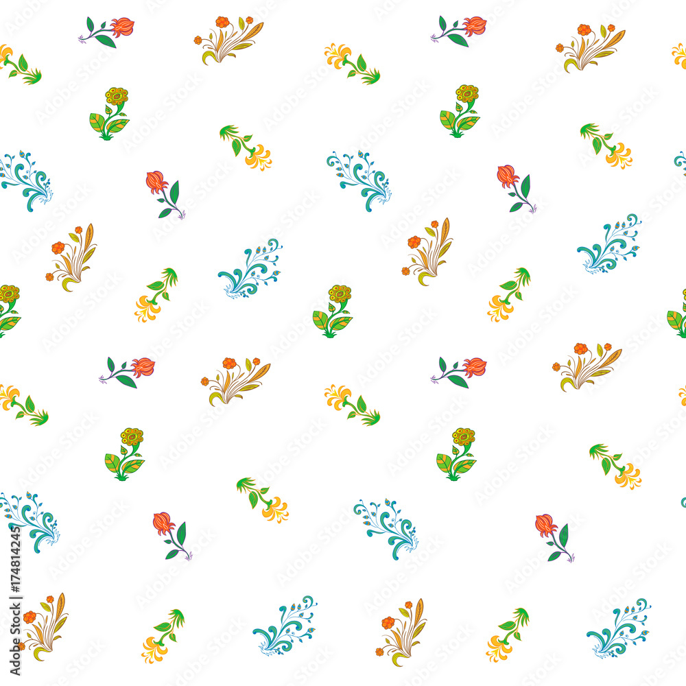 seamless pattern of flowers abstraction seamless pattern of flowers abstraction