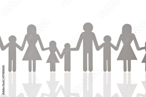 Pictogram  figures  family with many children  large family