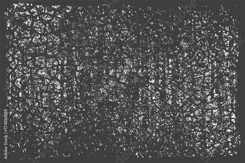 Distress, dirt texture. Vector illustration. Grunge background. Pattern with cracks.