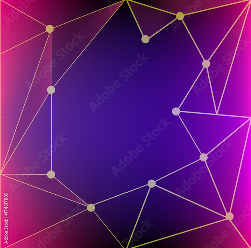 Background template with pink and blue color