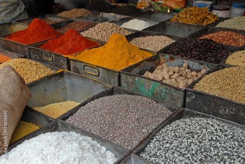 Photography Spices and lentils, Jodhpur, Rajasthan, India, Asia