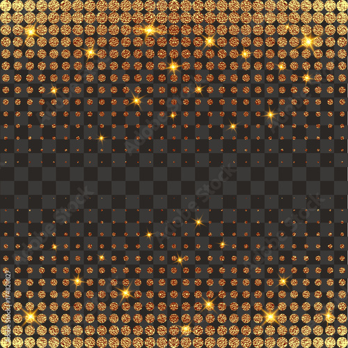 Abstract gold glitter geome...