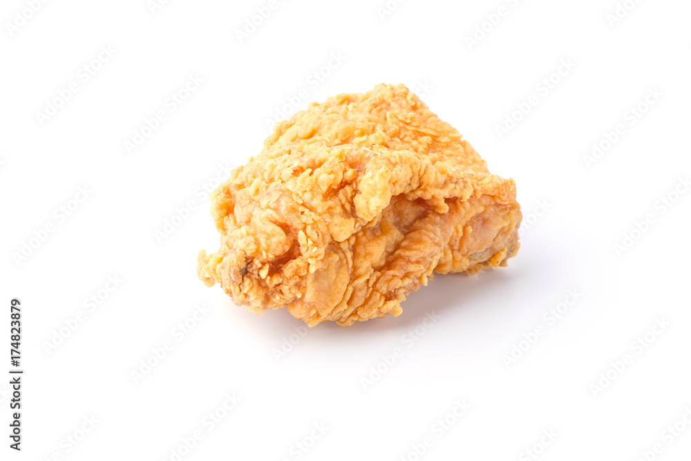 Fried Chicken on White Background Fried Chicken on White Background