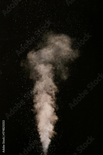 texture of smoke on a black background