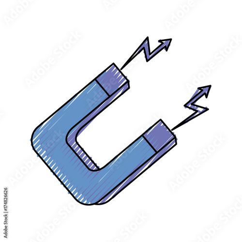 magnet  vector illustration