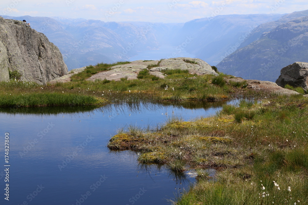Beautiful Norway scenery near Pulpit Rock (Preikestolen)