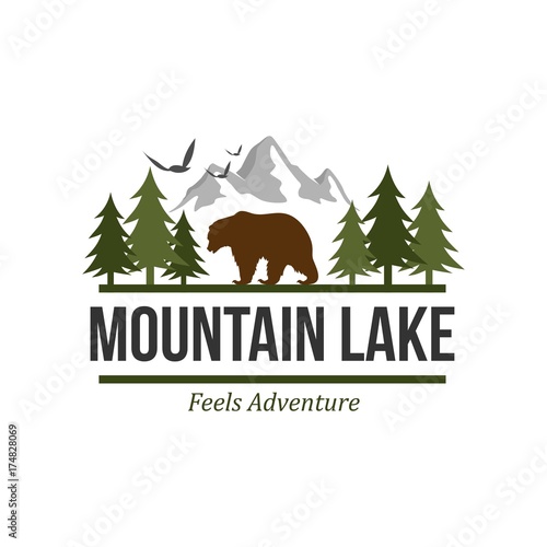 Adventure and outdoor logo design template