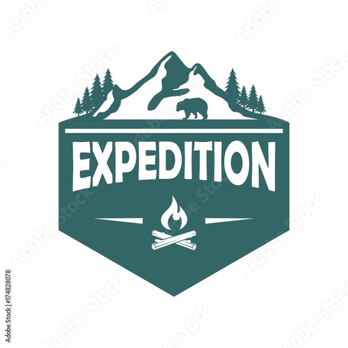 Adventure and outdoor logo design template