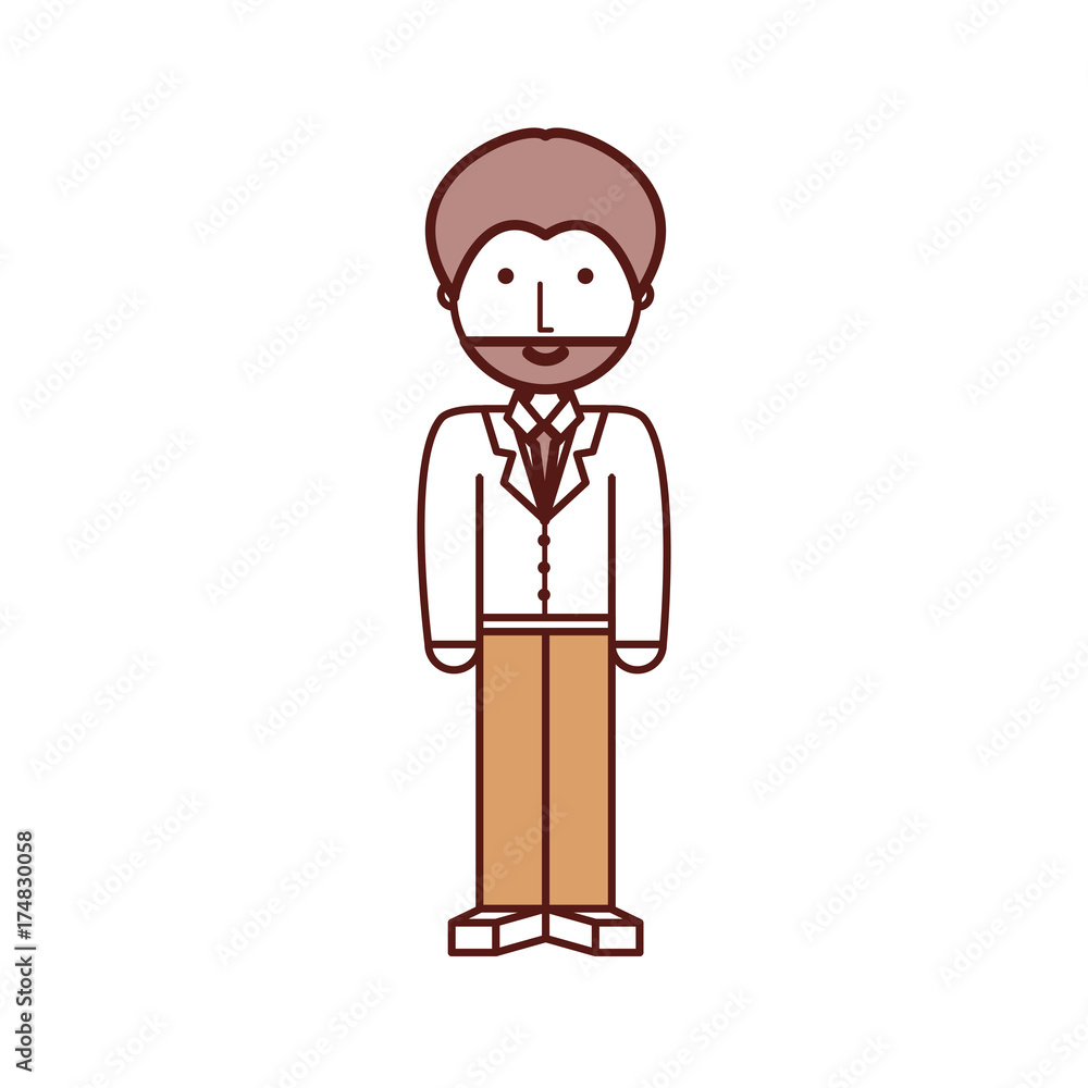 cartoon businessman icon