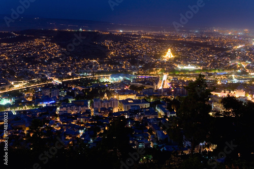 City of Tbilisi from a height.
