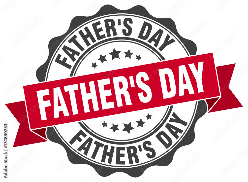 Obraz premium father's day stamp. sign. seal