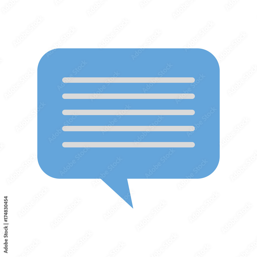 speech bubble message chat dialog media