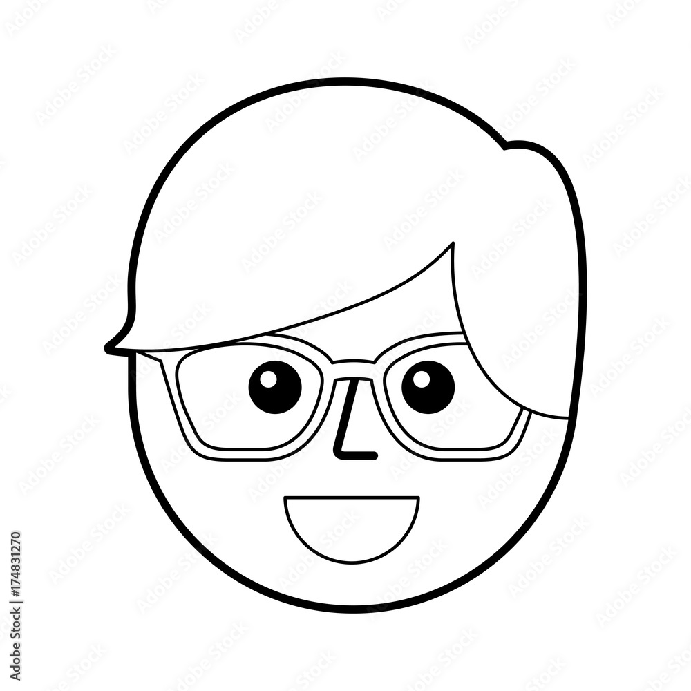 Fototapeta premium happy young boy avatar member community