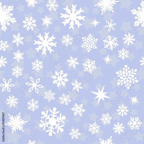 pattern with white snowflakes