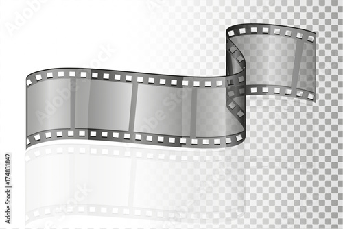 cinema film transparent stock vector illustration