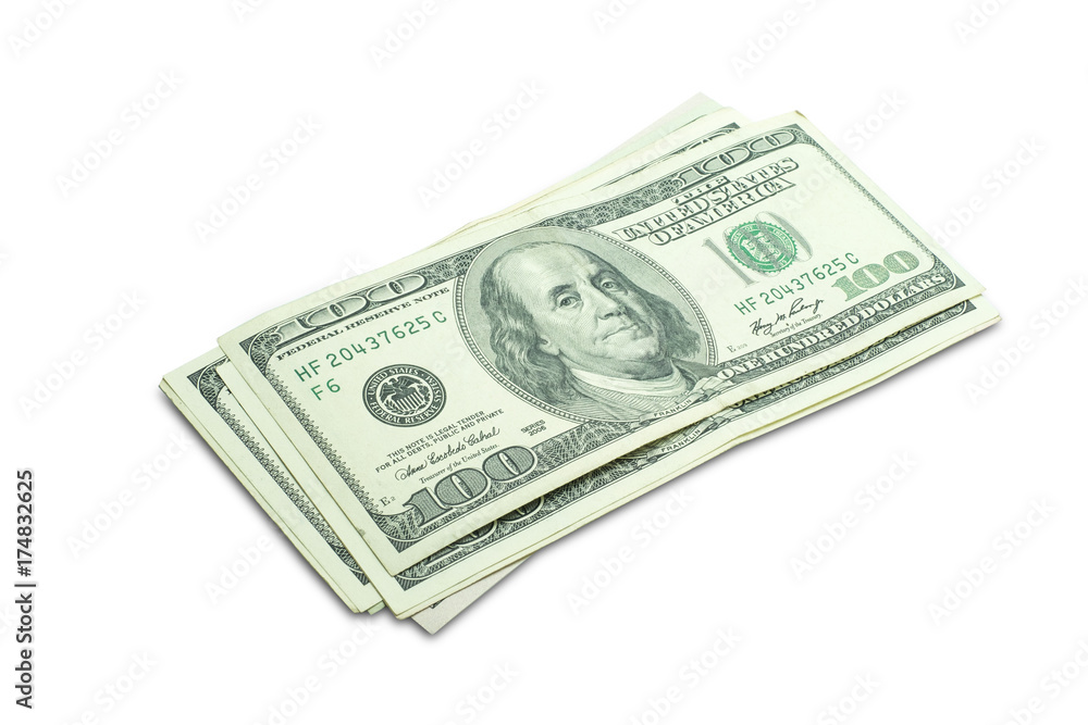 A group of banknotes isolated on white background with clipping path. A group of banknotes isolated on white background with clipping path.