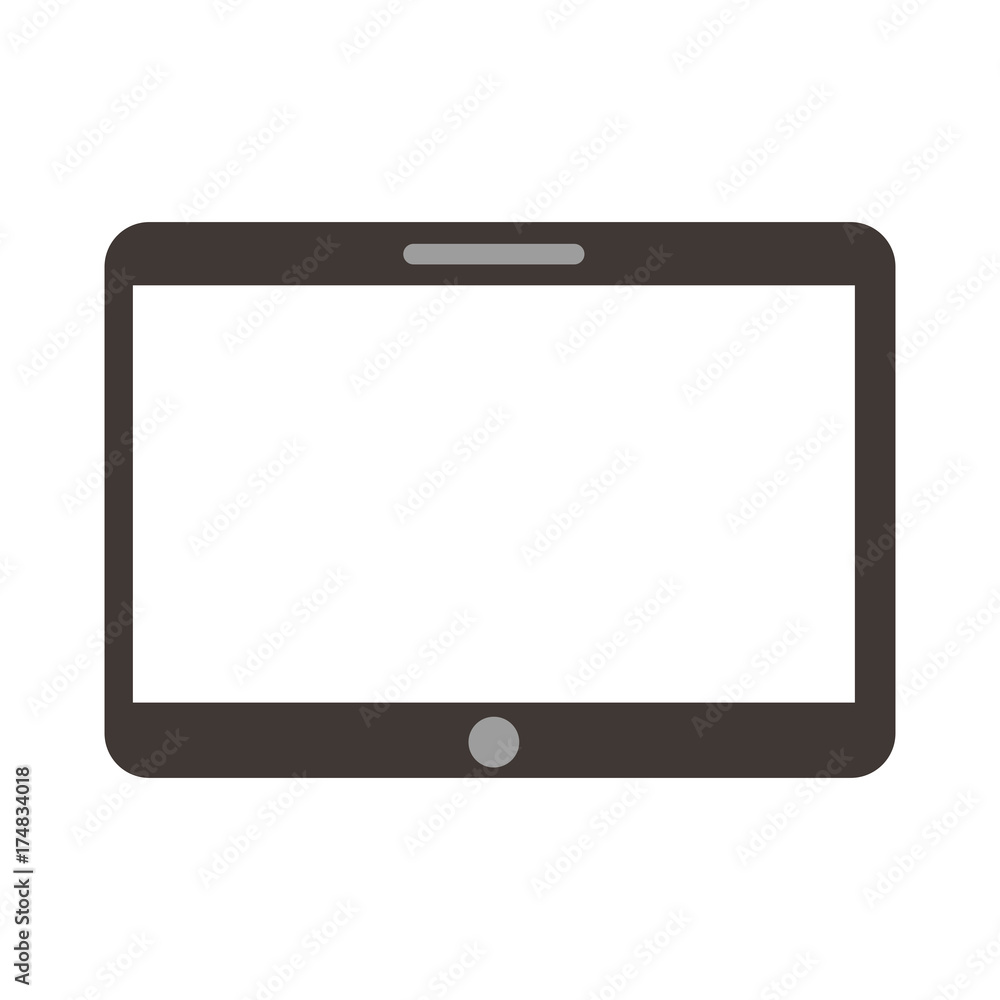 technology device blank screen digital vector illustration