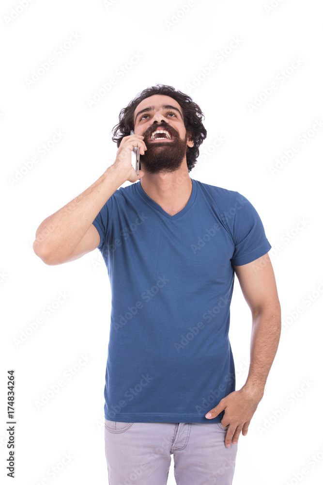 Smiling beard man Smiling beard man