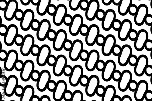Abstract black and white - vector pattern