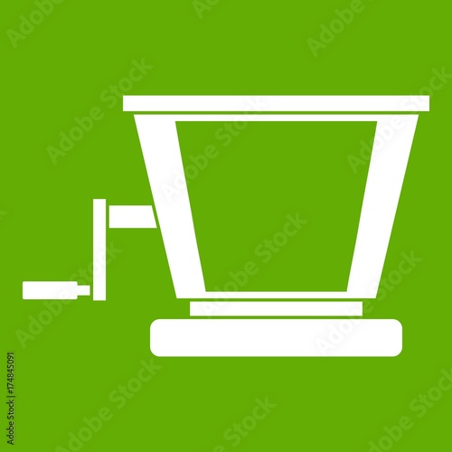 Old grape juicer icon green