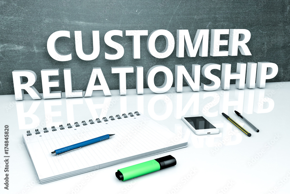 Customer Relationship text concept Customer Relationship text concept