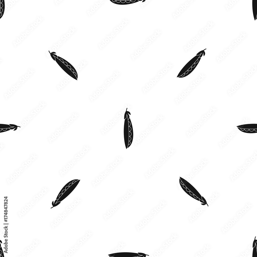 Fresh peas pattern seamless black Fresh peas pattern seamless black