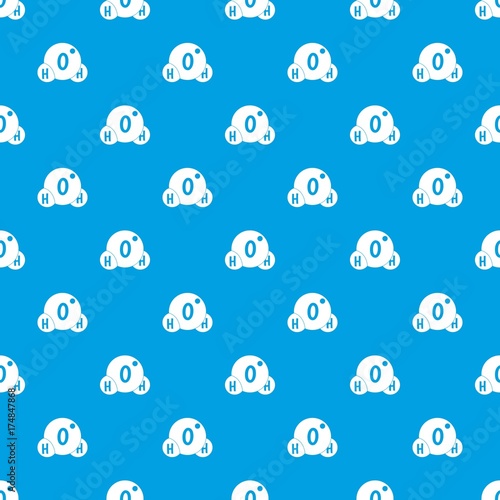 Water molecule pattern seamless blue © ylivdesign