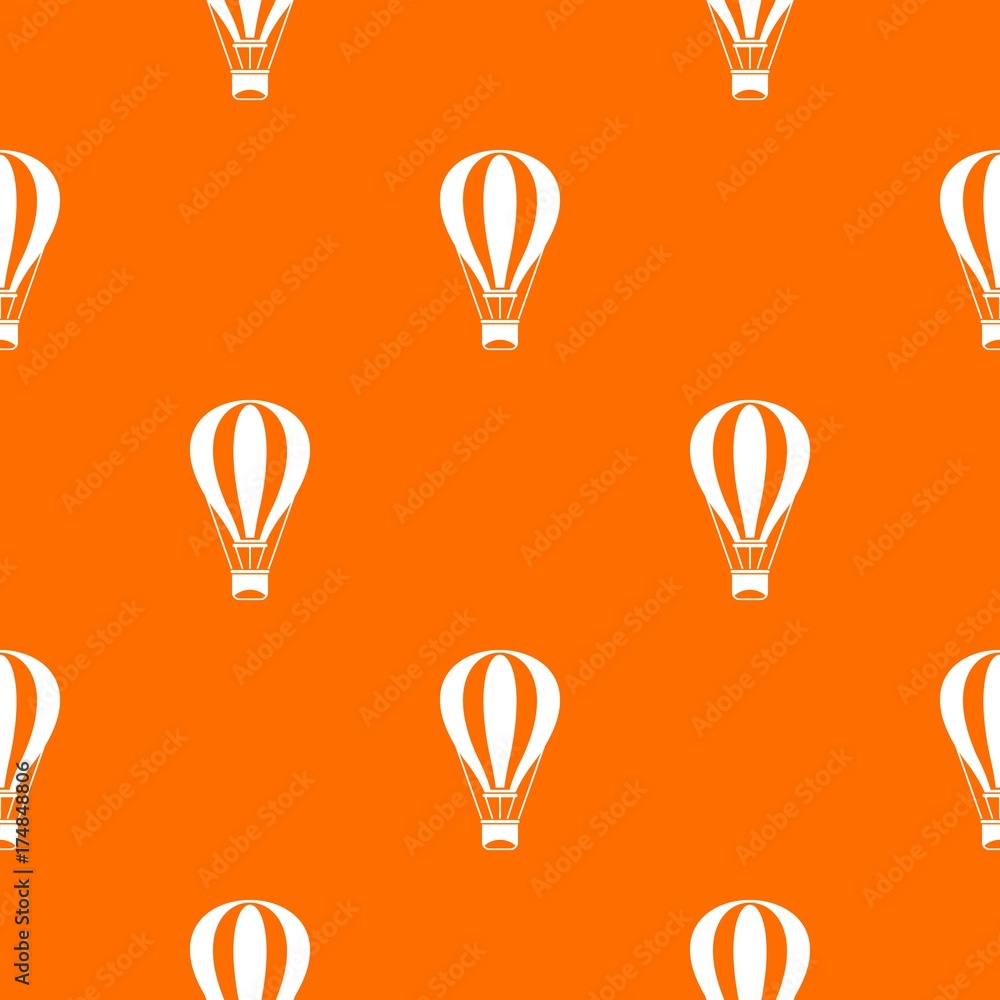 Naklejka premium Hot air balloon pattern seamless