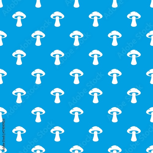 Tubular mushroom pattern seamless blue © ylivdesign