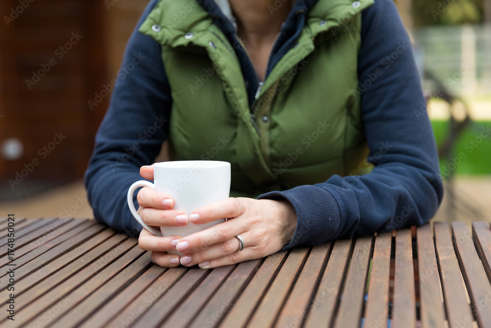 Cup of warm beverage Cup of warm beverage