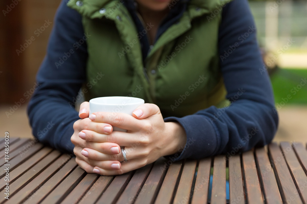 Cup of warm beverage Cup of warm beverage