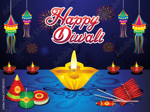 abstract artistic creative diwali background