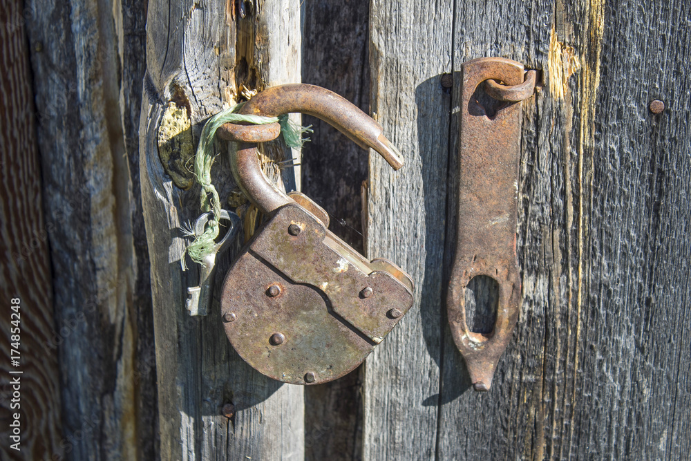 Old lock and key Old lock and key