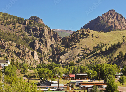 A View of the Historic City of Creede in Colorado photo