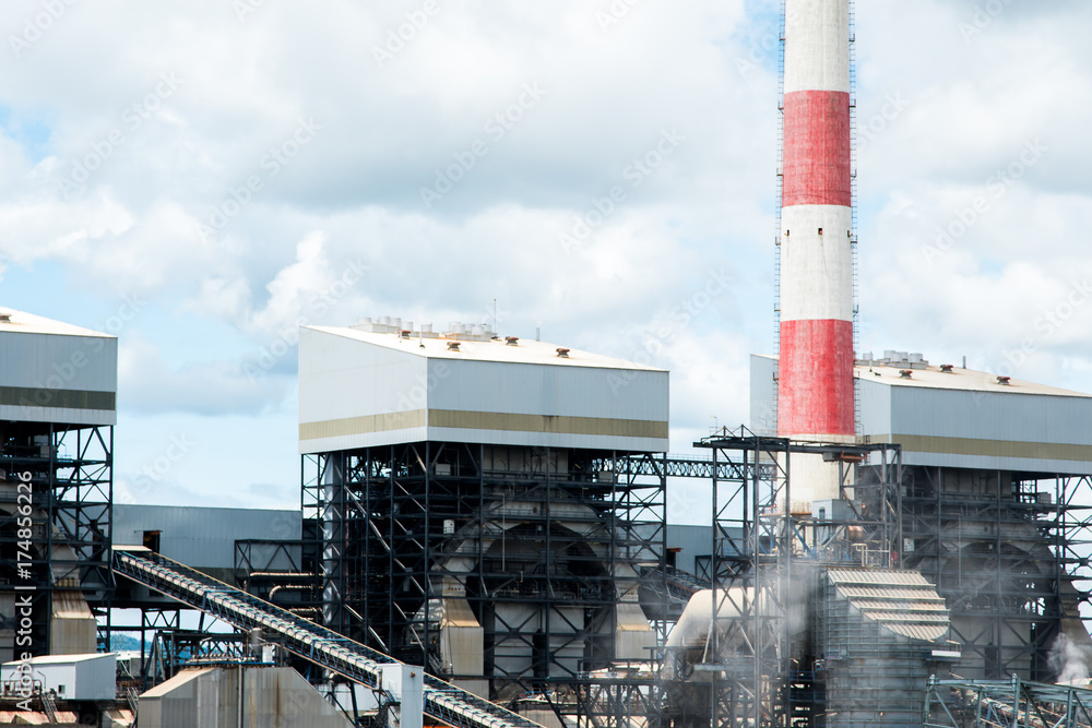 Obraz premium Mae Moh coal power plant in Lampang, Thailand.