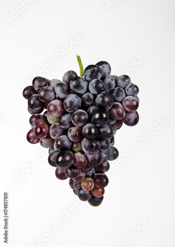 Isolated bunch of grapes
