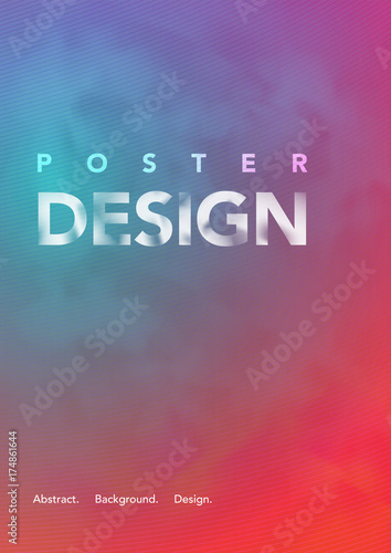Colorful abstract background for A4 poster.