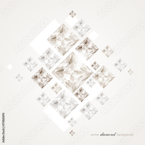 Abstract background with diamonds