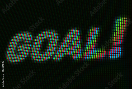 Goal on the LED Scoreboard Screen